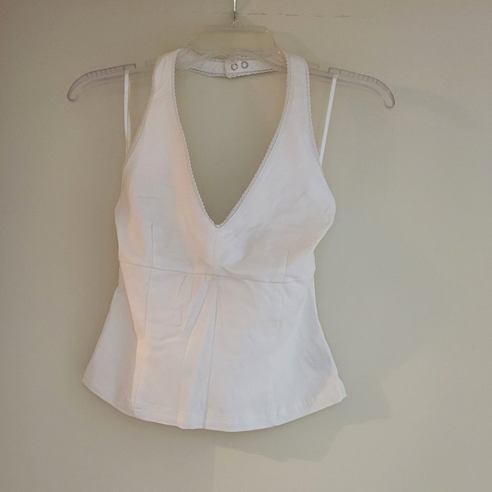 Divided by H&M white halter top